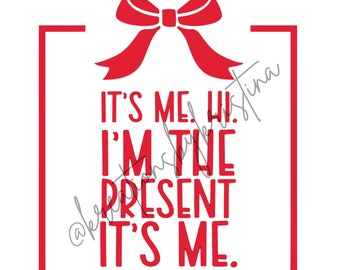 It&#39;s me. Hi. I&#39;m the present it&#39;s me.