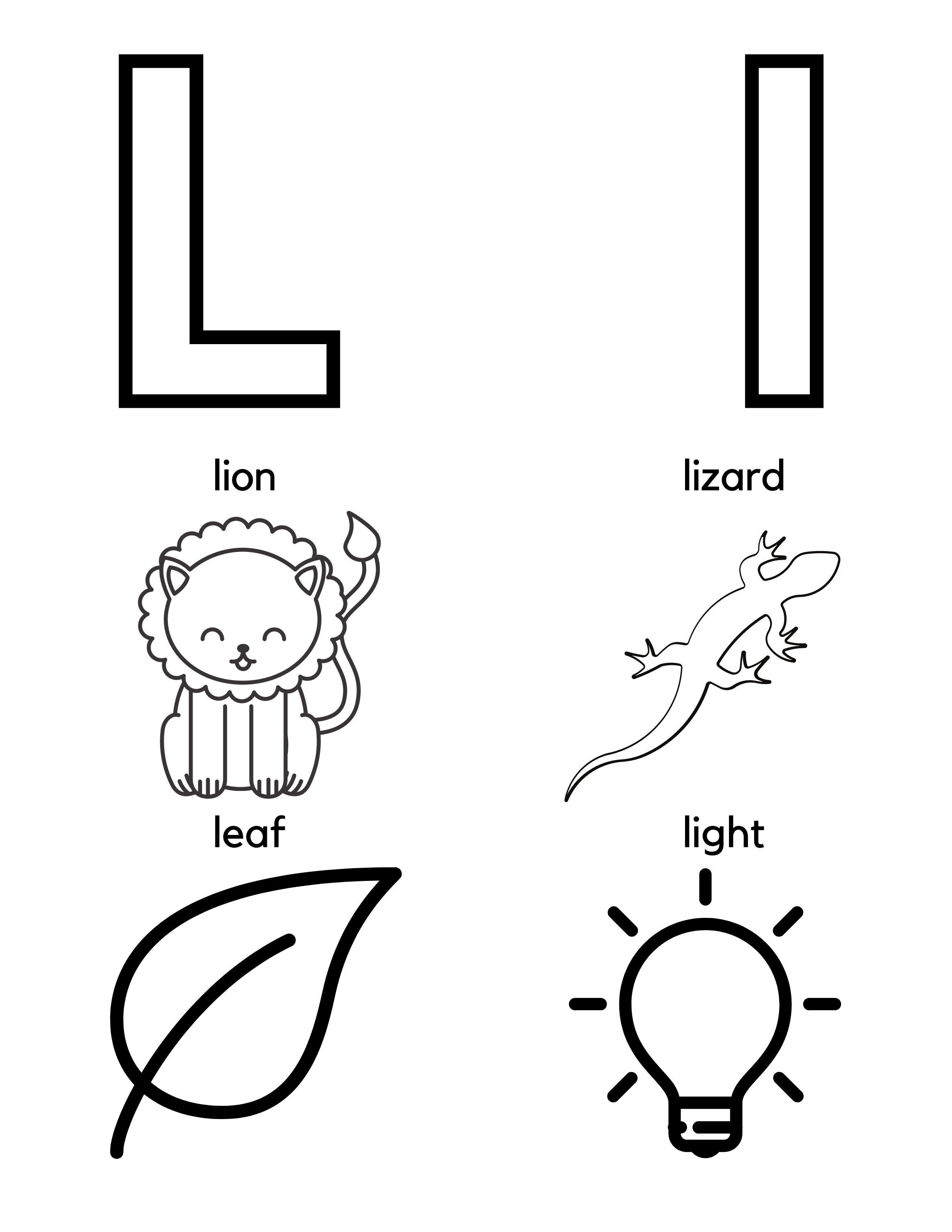 letter l preschool worksheets preschool alphabet preschool etsy