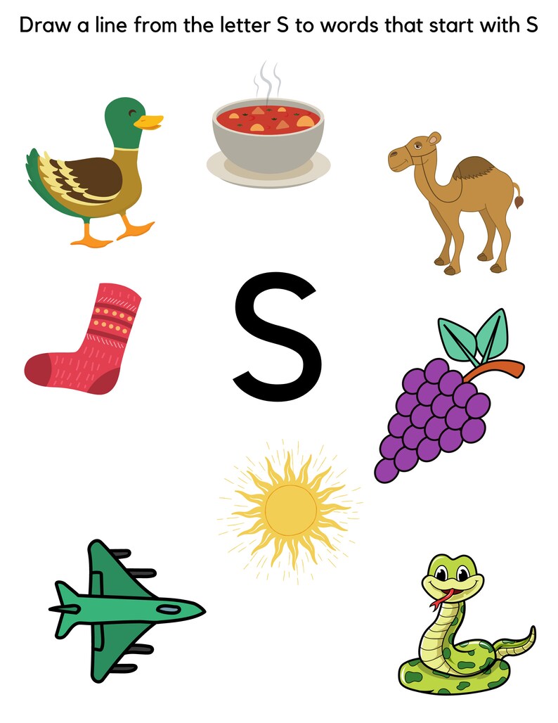 Letter S Preschool Worksheets / Preschool Alphabet / Preschool Letter S ...