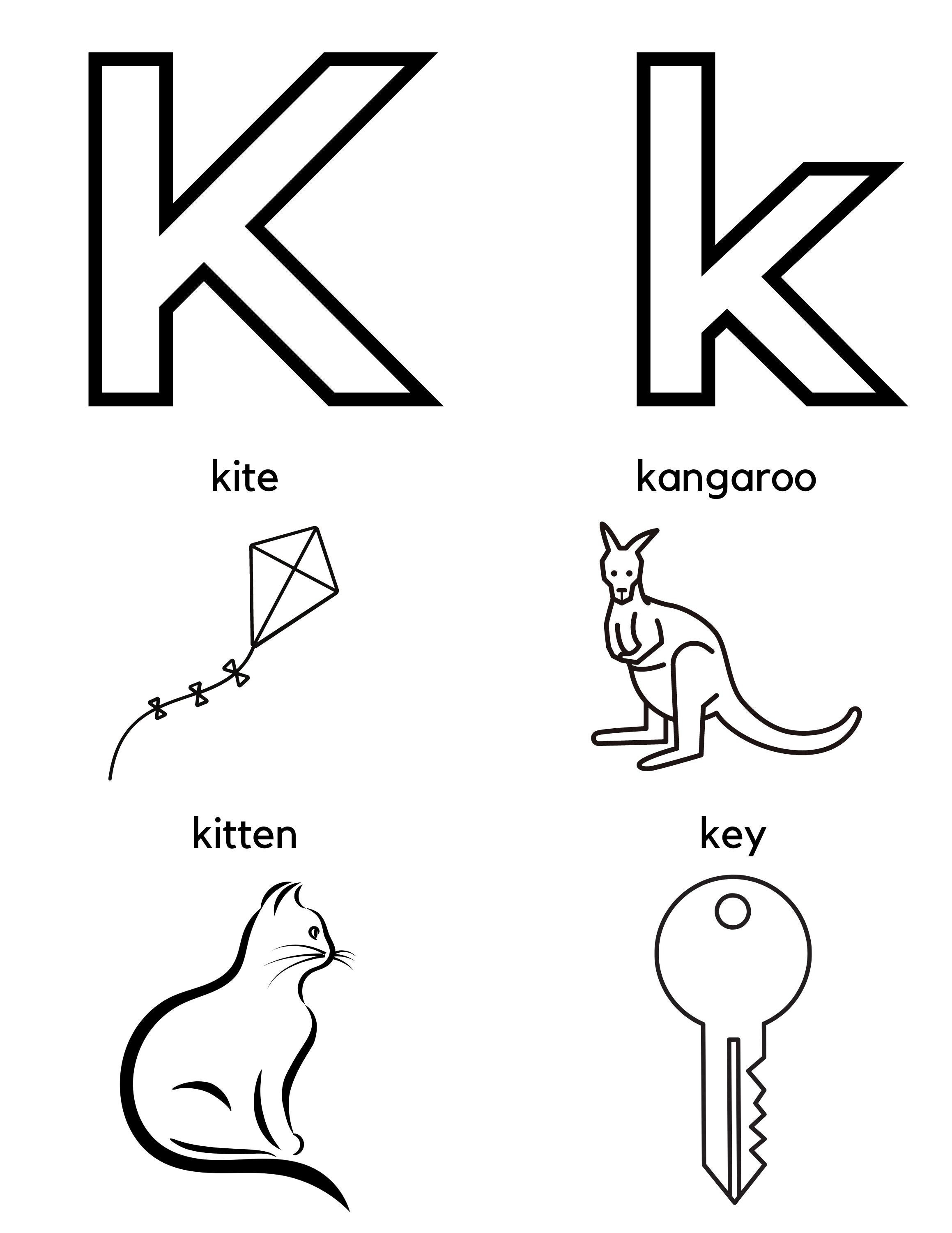 letter k preschool worksheets preschool alphabet preschool etsy