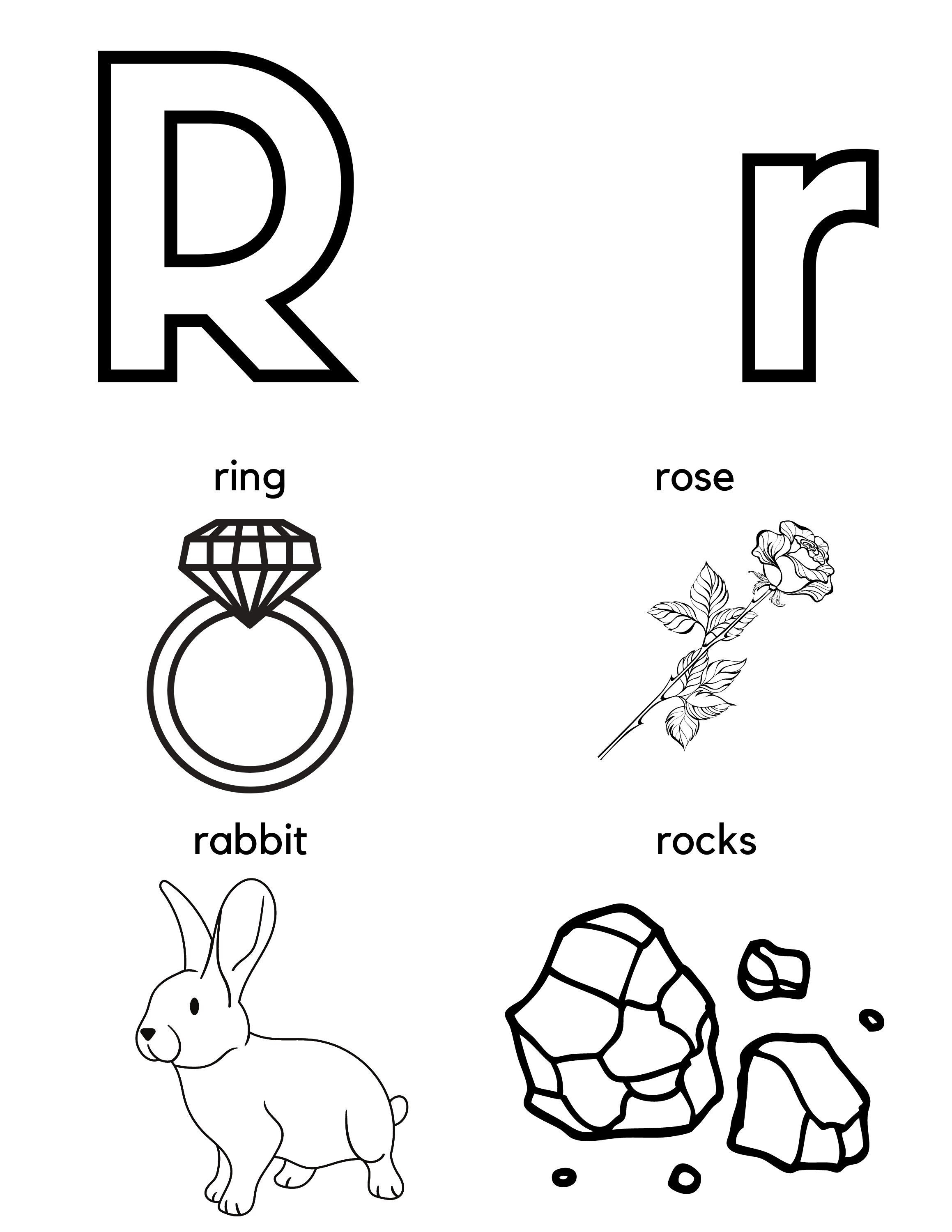 letter r preschool worksheets preschool alphabet preschool etsy