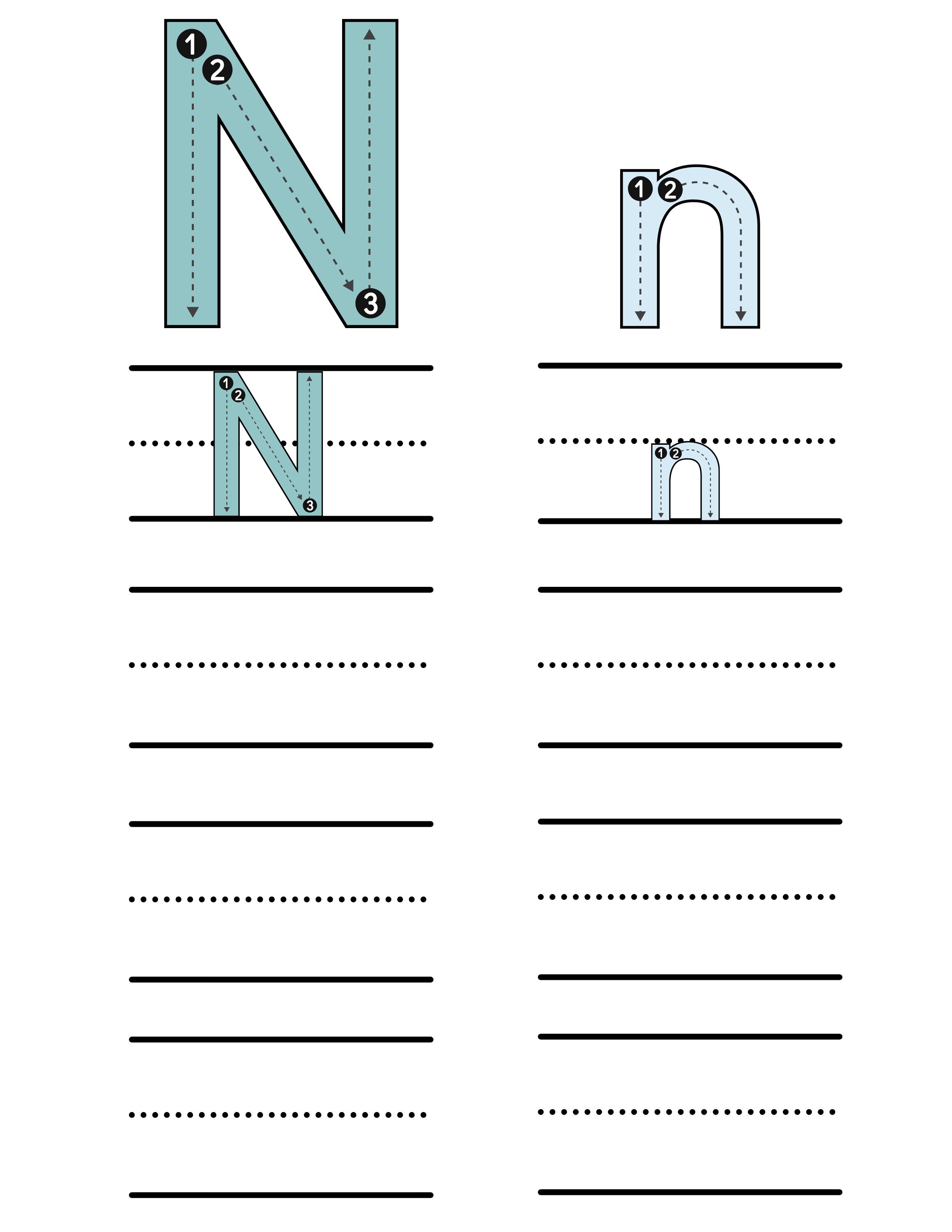 Letter N Preschool Worksheets / Preschool Alphabet / Preschool Phonics Letter N Preschool Worksheets / Preschool Alphabet / Preschool Phonics