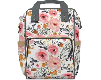 Floral Diaper Backpack