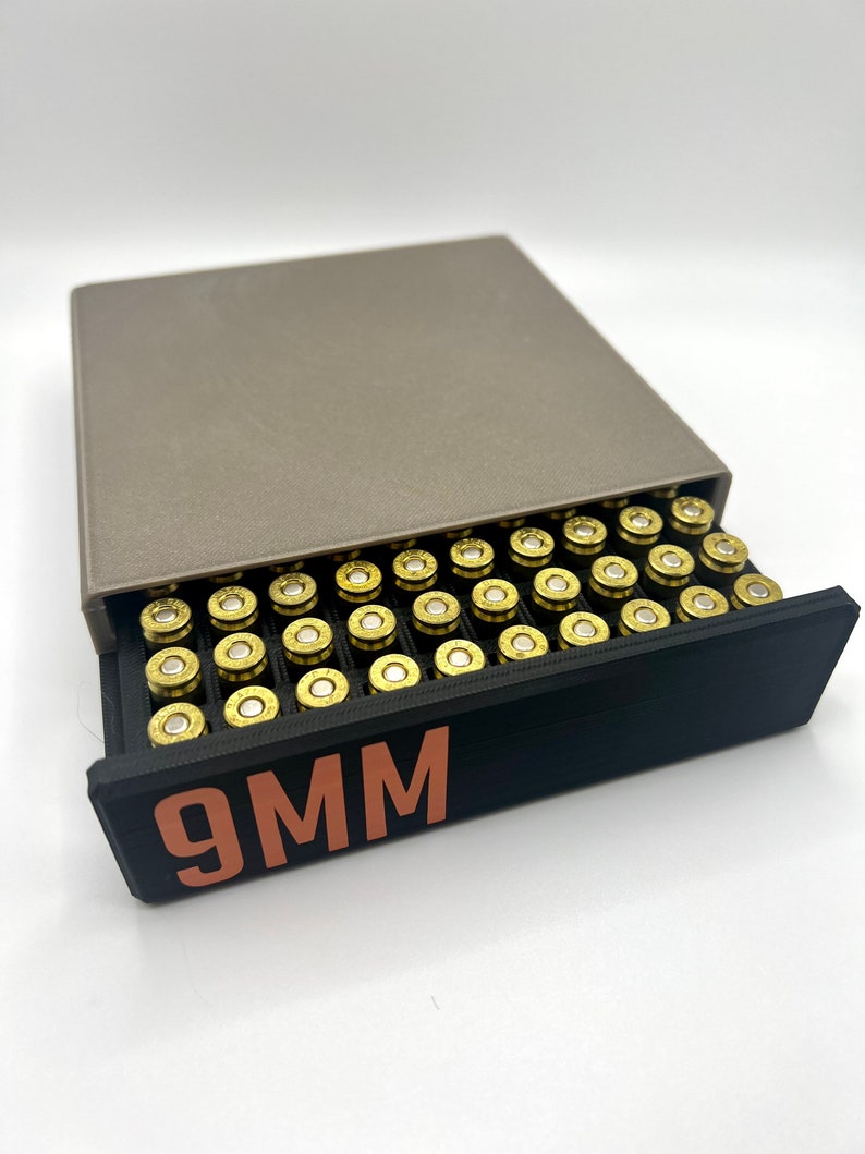 9MM Tough Ammo Storage Box 100 Rounds 3D Printed Etsy Denmark