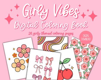 Girly Vibes Digitales Malbuch