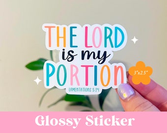 The Lord Is My Portion Sticker