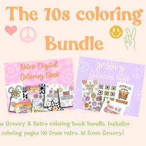 The 70s Digital Coloring Book Bundle