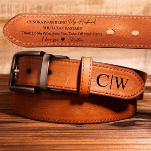 Regalo del Día del Padre, Regalo Personalizado, Cinturón de Cuero Personalizado, Cinturón de Cuero con Nombre, Cinturón Personalizado, Regalo para Él, Cinturón Grabado