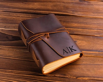 Customized Leather Journal Personalized Leather Journal Handmade Engrave Travel diary notebook Handbook Journal with Name