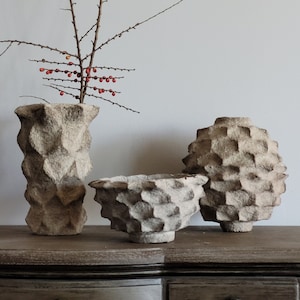 Paper Mache Bowl / vase / vessel (Bastak Collection)