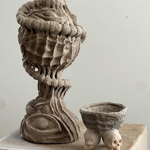 The Third Veil collection ,  paper mache sculpture