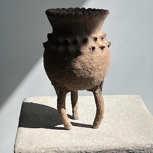 The Earthians Collection , paper mache vessel