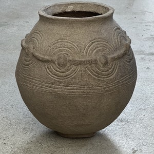 Minimalistic Rustic African Pottery-Style Lobi Paper Mache Vessel image 6