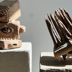 Beyond the veil collection ,  paper mache sculpture