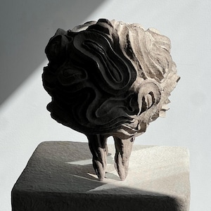 Fossils of Thought Collection , paper mache vessel