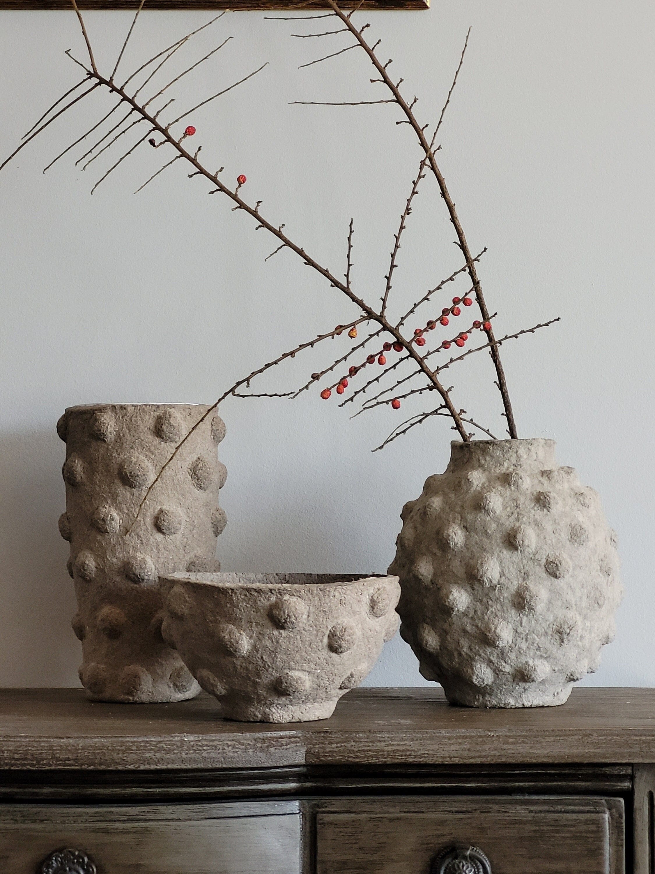 Adama - 紙粘土のボウル、花瓶、容器 - Etsy 日本