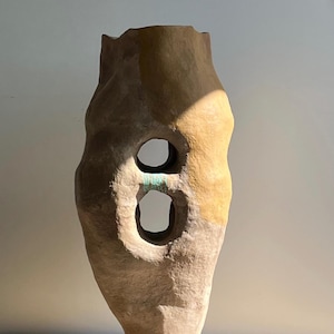 Divine Collision collection ,  paper mache vessel