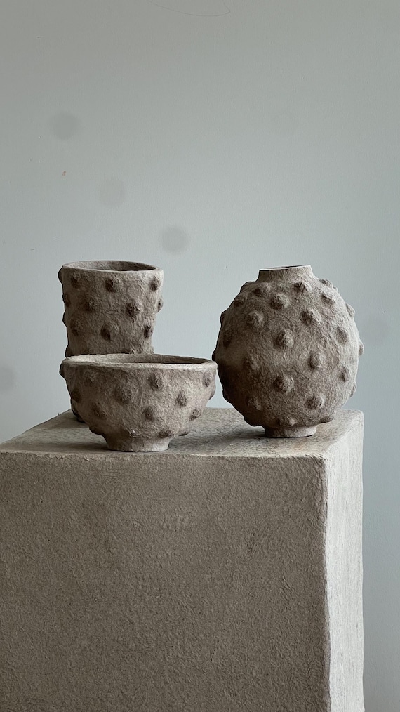 Adama - 紙粘土のボウル、花瓶、容器 - Etsy 日本