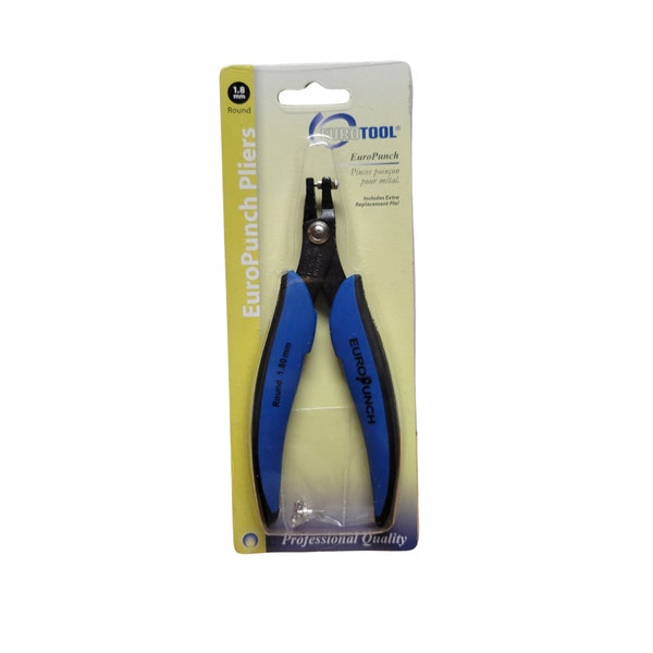 Euro Tool Metal Hole Punch Pliers, 1.8 Millimeters, PLR-133.50, Round Hole Pliers, Metal Punch, Leather Hole Punch, Rivet Punch, Jewelry
