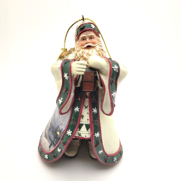 VTG Thomas Kinkade Santa Ornament, Old World Santa, Home Decor, Christmas Tree, Gift for Her, Holiday Decor