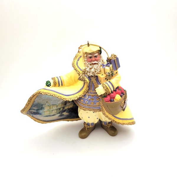 VTG Thomas Kinkade Santa Ornament, Old World Santa, Home Decor, Christmas Tree, Gift for Her, Holiday Decor