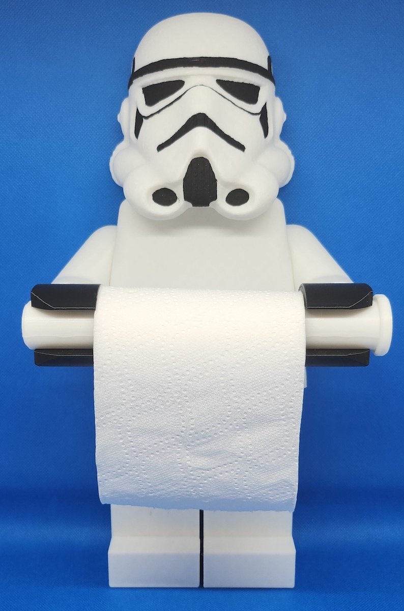 Portarrollos de papel higiénico Lego Man Stormtrooper imagen 1
