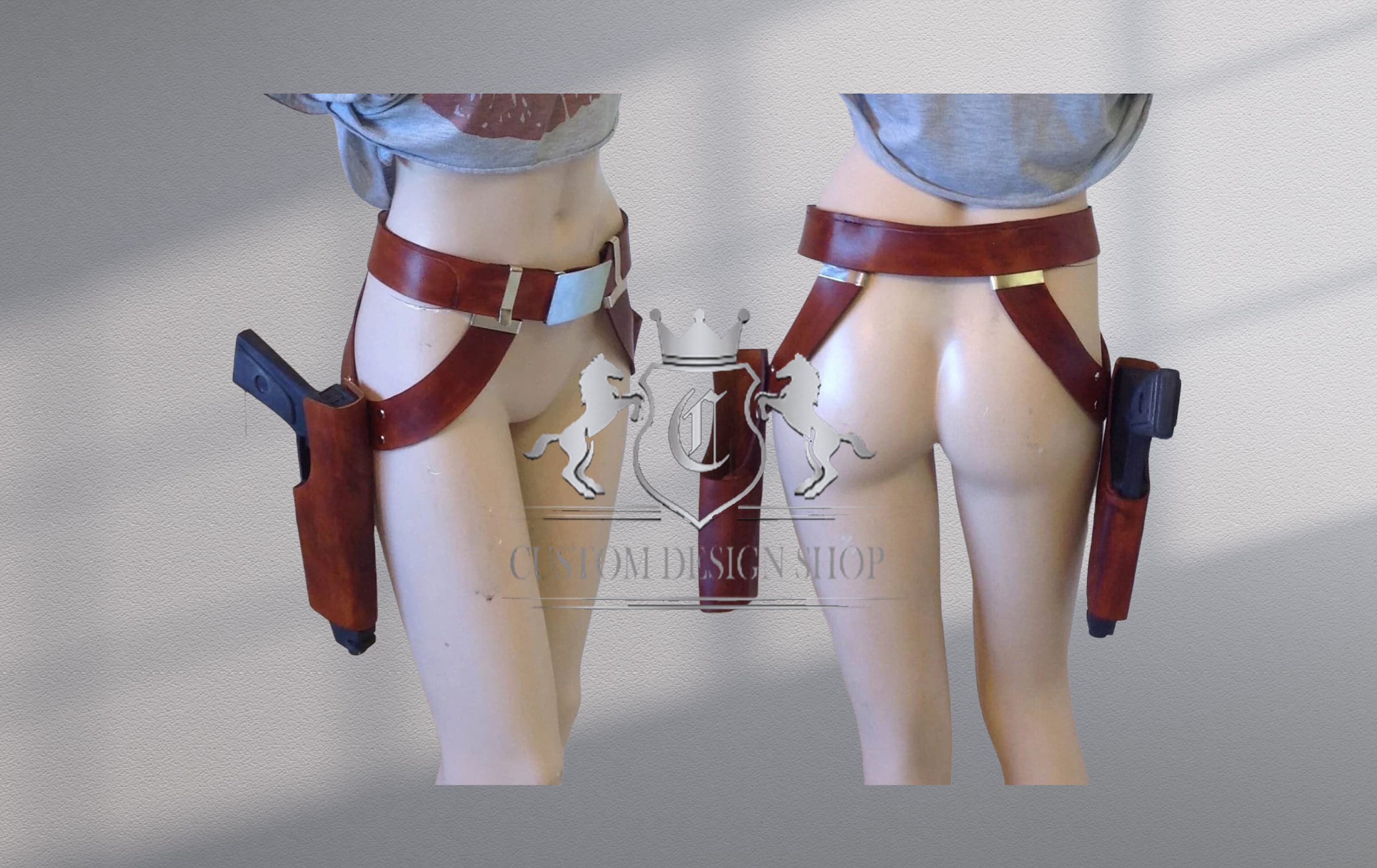 Sabine Wren Women Belt, Cosplay Costume Rebels Ghost Crew, Double Holster Rig Belt, Mandalorian Armor Star Wars, gift for her