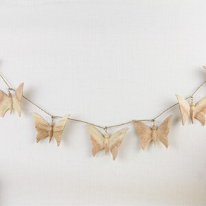 Wooden Butterfly Garland, Butterfly Wall Deco, Insect Garland, Wall Hanging Garland, Butterfly Deco, Wall Art, Valentine Gift, Birthday Gift