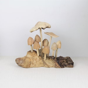 Wooden Mushroom Decoration For Indoor Home Decorations, Table top Decorations, Handmade Wooden Mushroom Ornament, Handmade Valentine Gift