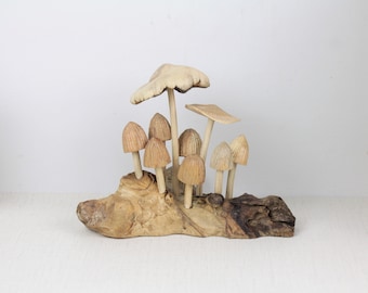 Wooden Mushroom Decoration For Indoor Home Decorations, Table top Decorations, Handmade Wooden Mushroom Ornament, Handmade Valentine Gift