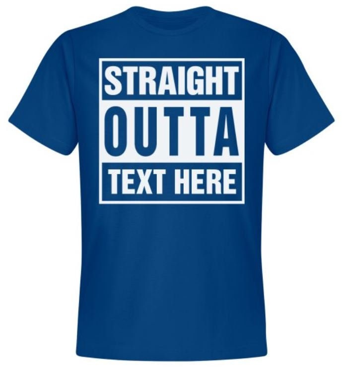Personalized Straight Outta Your Text Compton Bottom Line T-shir sold ...
