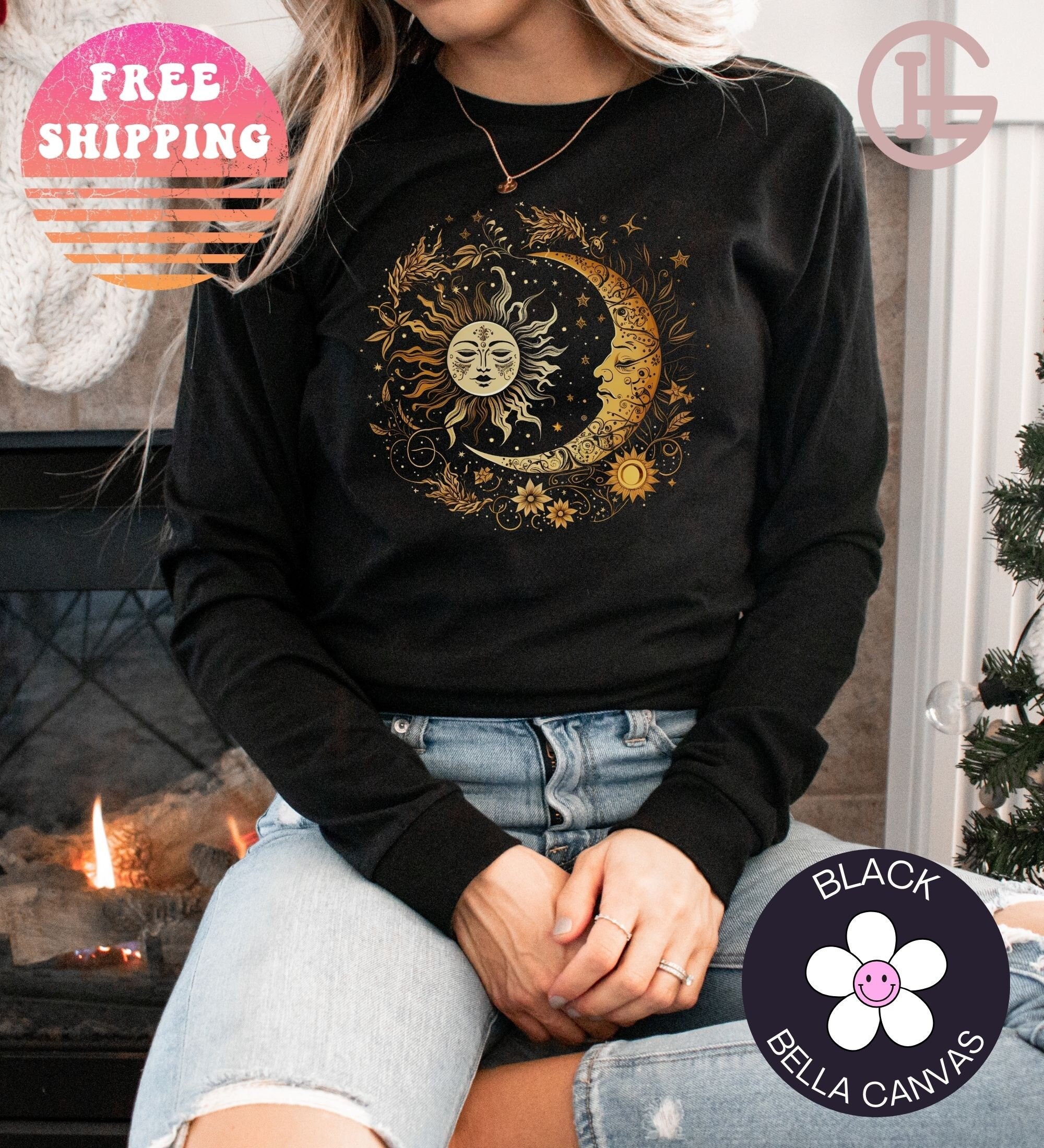 Sun and cheap moon shirts