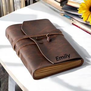 Handgefertigtes Lederbuch für Männer oder Frauen Lederbuch nachfüllbar Skizzenbuch für nachfüllbares Journal Liniertes und glattes Papier