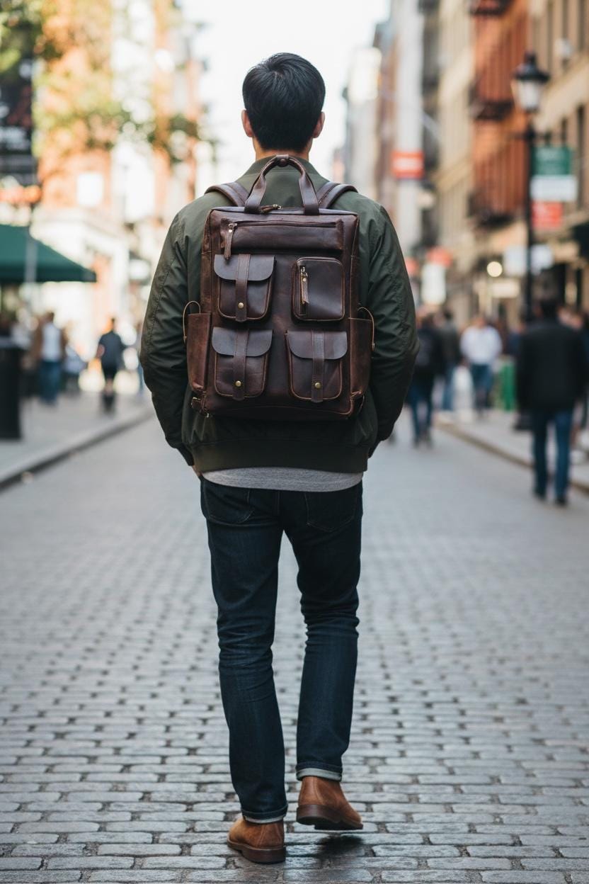 TIDING Mannen Vintage Lederen Rugzak 15.6 inch Laptop Tas TIDING Mannen Vintage Lederen Rugzak 15.6 inch Laptop Tas