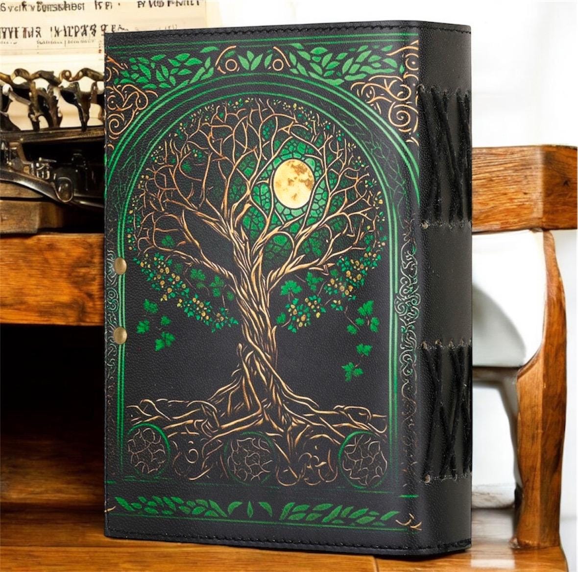 Tree of Life Leather Journal | Handmade Embossed Rustic Diary | Gift ...