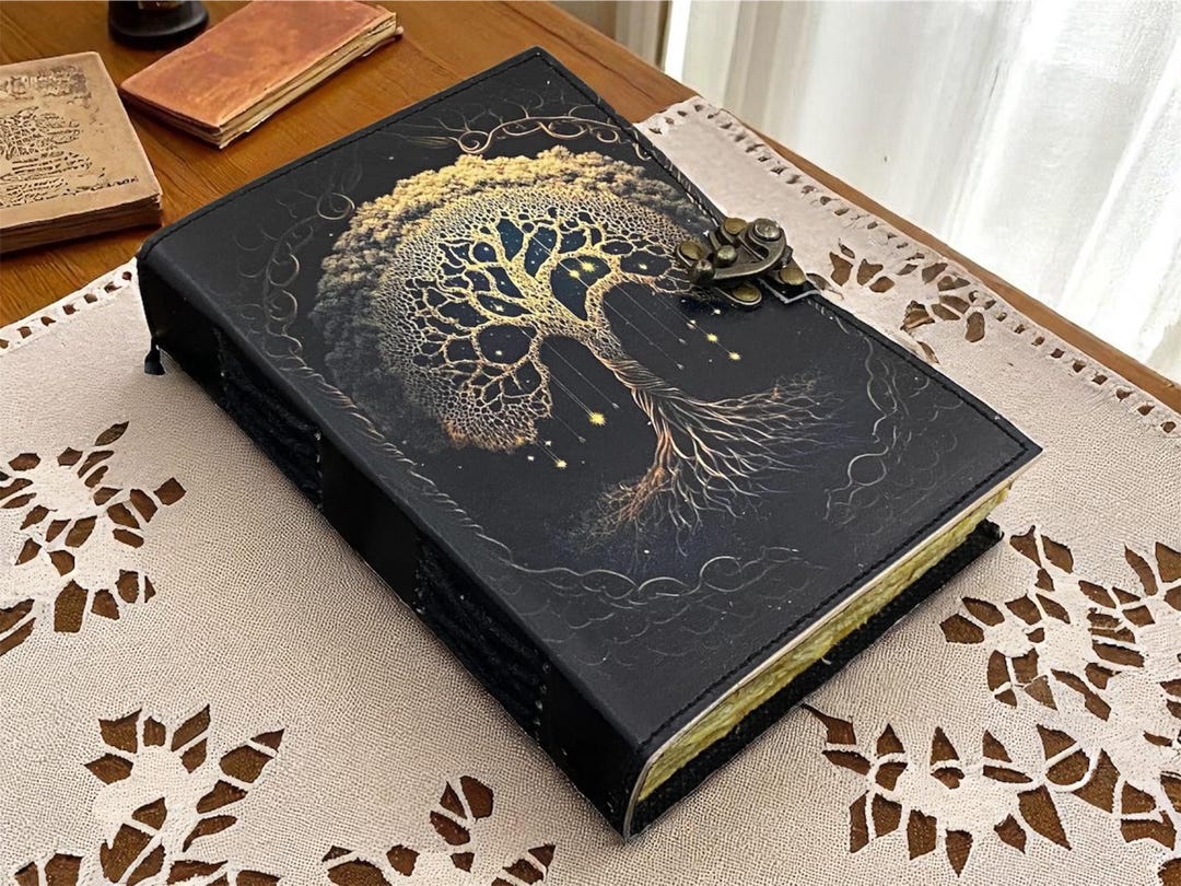 Tree of Life Leather Journal, Refillable Handmade Diary, 400 Pages - Etsy