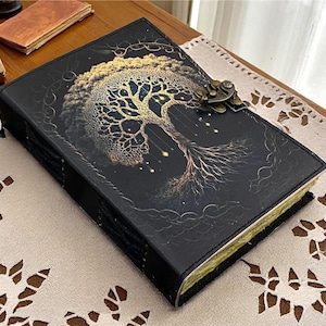 Tree of Life Leather Journal: Handmade Vintage Refillable Notebook