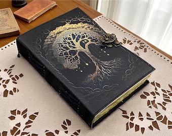 Tree of Life Leather Journal, Refillable Handmade Diary, 400 Pages