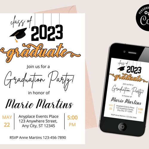 Graduation Invite Elegant Grad Invite Acrylic Graduation Etsy Graduation Invite Elegant Grad Invite Acrylic Graduation Etsy