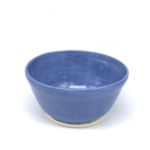 Bowl:Handmade blue bowl, thrown on wheel and glazed.