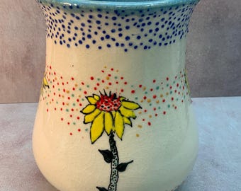 Vase Handmade, Ceramic, Thrown on Wheel