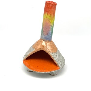 Ceramic incense burner, handmade