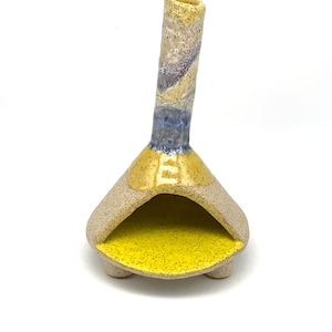 Ceramic incense burner, handmade.