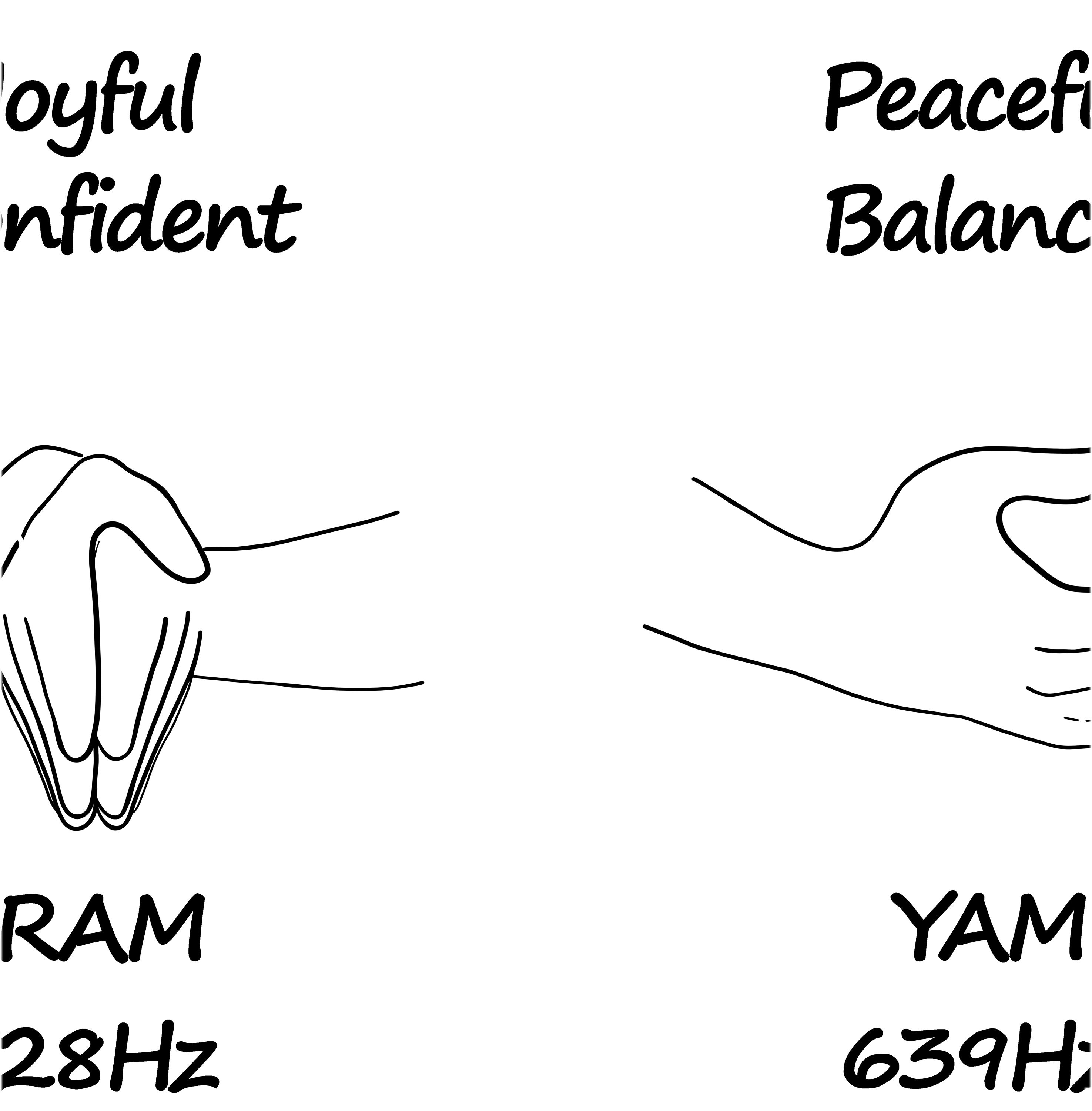 Chakra Chart Black and White/ 7 Chakras/ Downloadable Digital Print