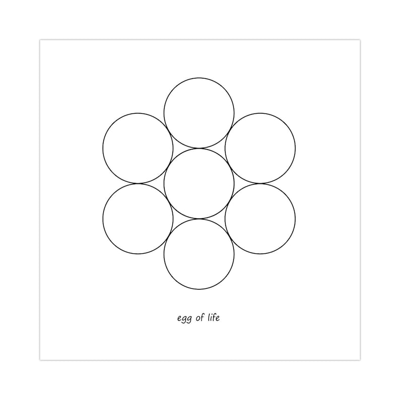 Sacred Geometry/ Egg of Life/ Fruit of Life/ Seed of Life/ Germ of Life