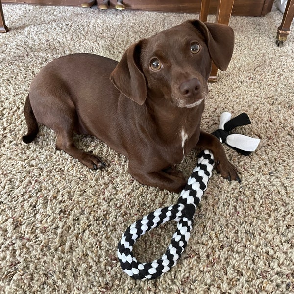 Round Fleece Tug Rope with Handle