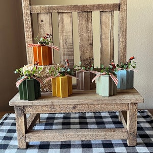 Fall Wooden Mini Pumpkins/Tiered Tray Decors/Farmhouse/Small Wooden Accent/Shelf Decor