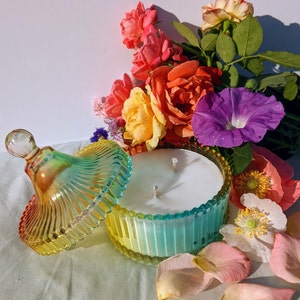 luxury rainbow candle
