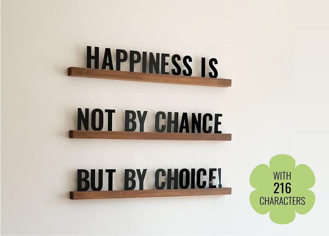 Acrylic Letter Ledge Set Acrylic & Wooden Wall Decor Large Letter Board 2428323640changeable