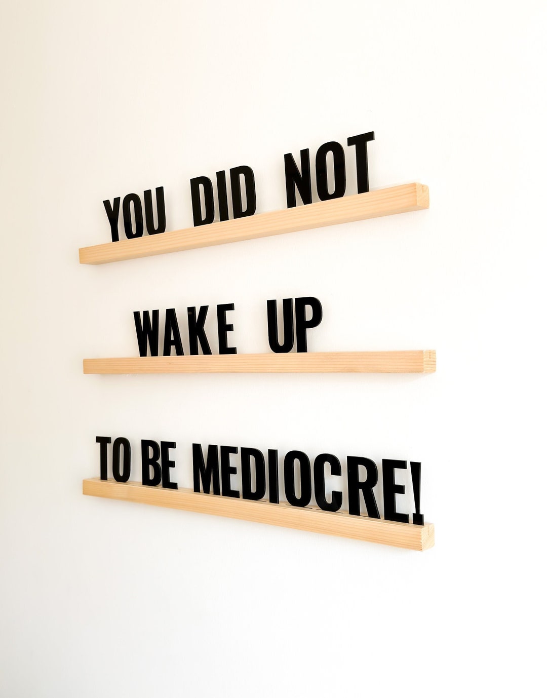 Acrylic Letters Set Wooden Letter Ledges Farmhouse Wall Decor Office Wall Decor Letter Board